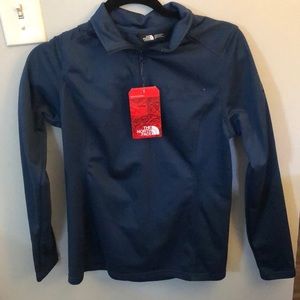 The North Face L Tech 1/4 Fleece in Blue Wing Teal